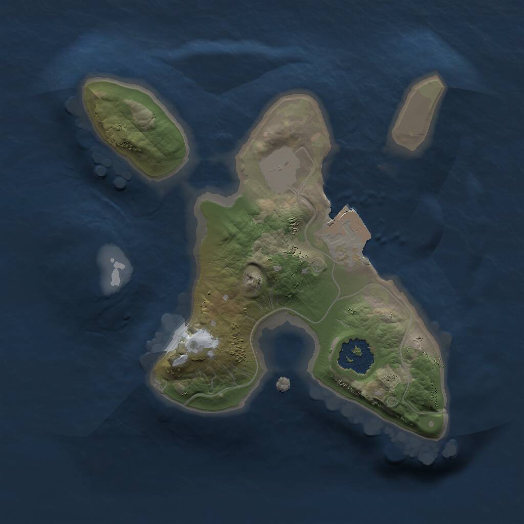 Rust Map: Procedural Map, Size: 1500, Seed: 2031950700, 1 Monuments
