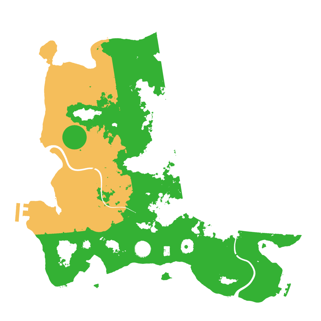 Biome Rust Map: Procedural Map, Size: 3500, Seed: 7340893