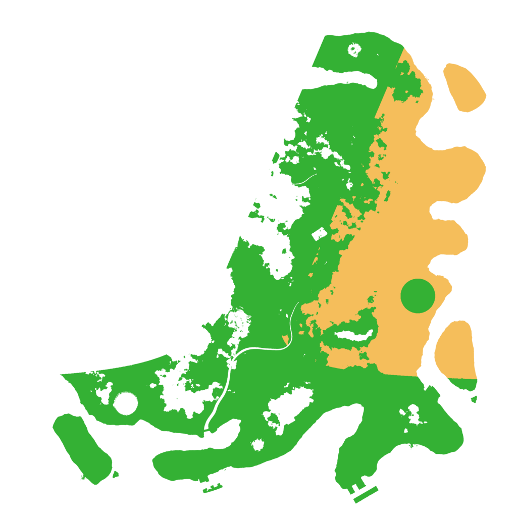 Biome Rust Map: Procedural Map, Size: 3950, Seed: 15158095