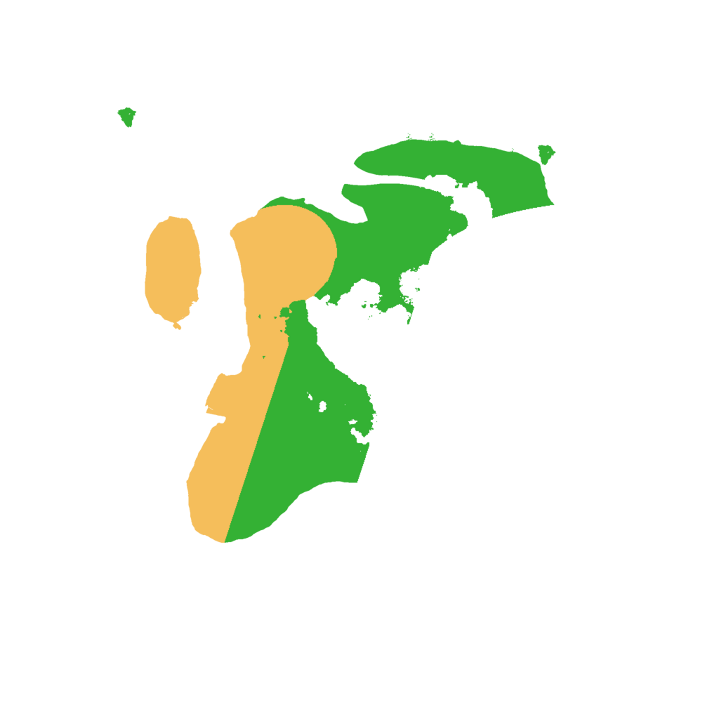 Biome Rust Map: Procedural Map, Size: 2000, Seed: 52115975