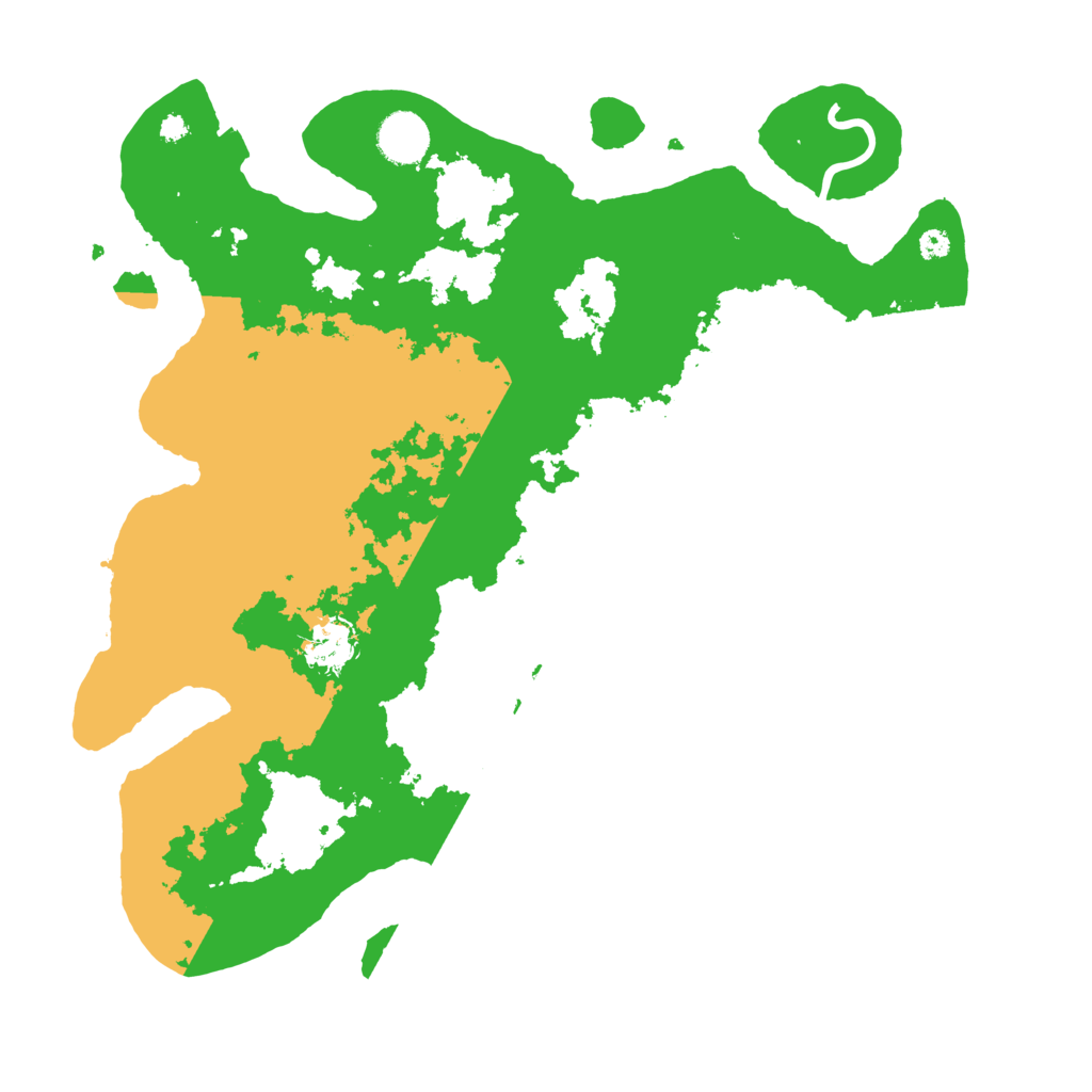 Biome Rust Map: Procedural Map, Size: 3700, Seed: 84283111