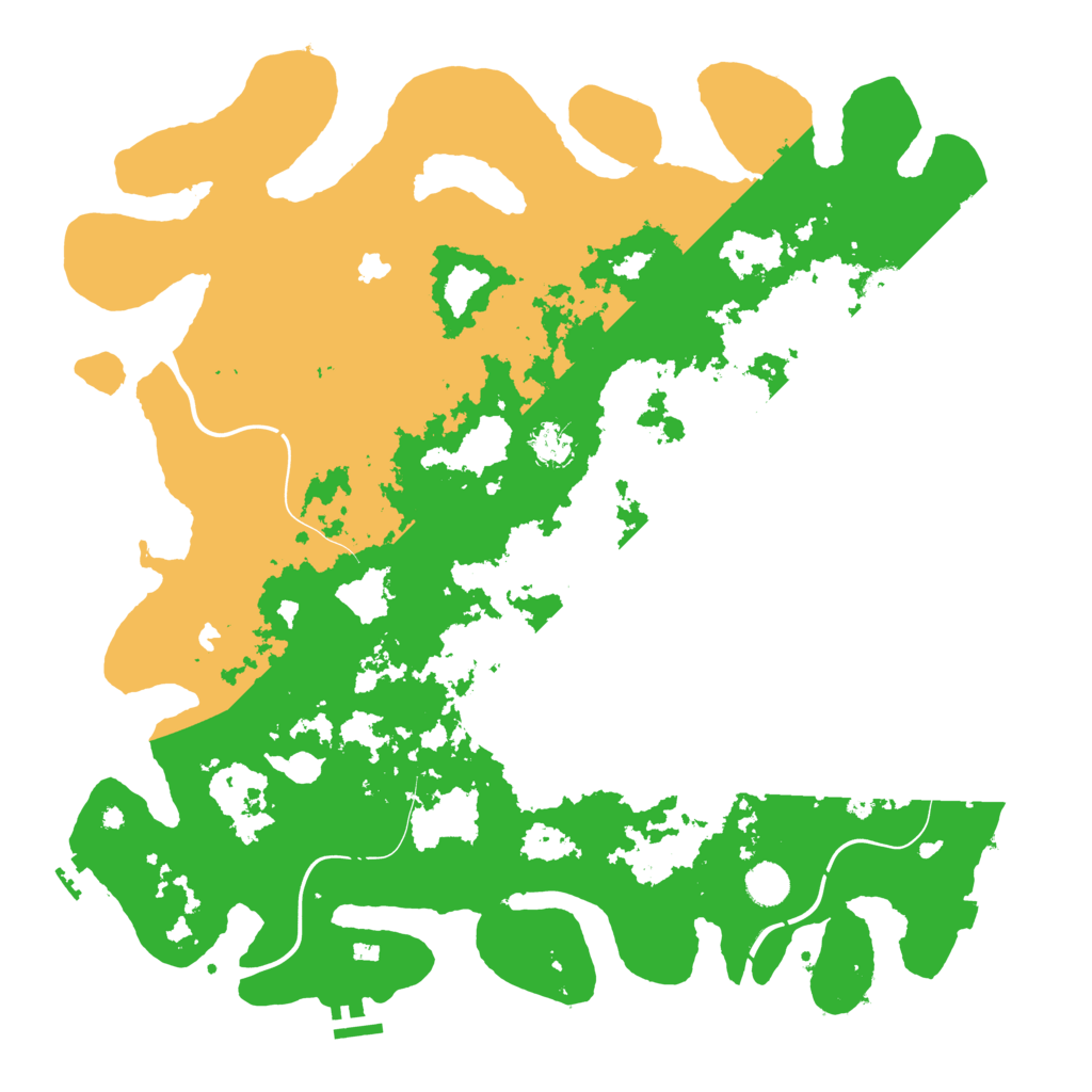 Biome Rust Map: Procedural Map, Size: 4500, Seed: 5038