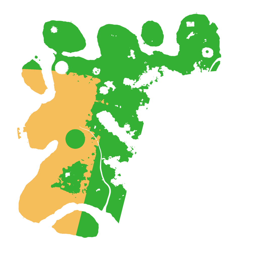 Biome Rust Map: Procedural Map, Size: 3500, Seed: 6521641