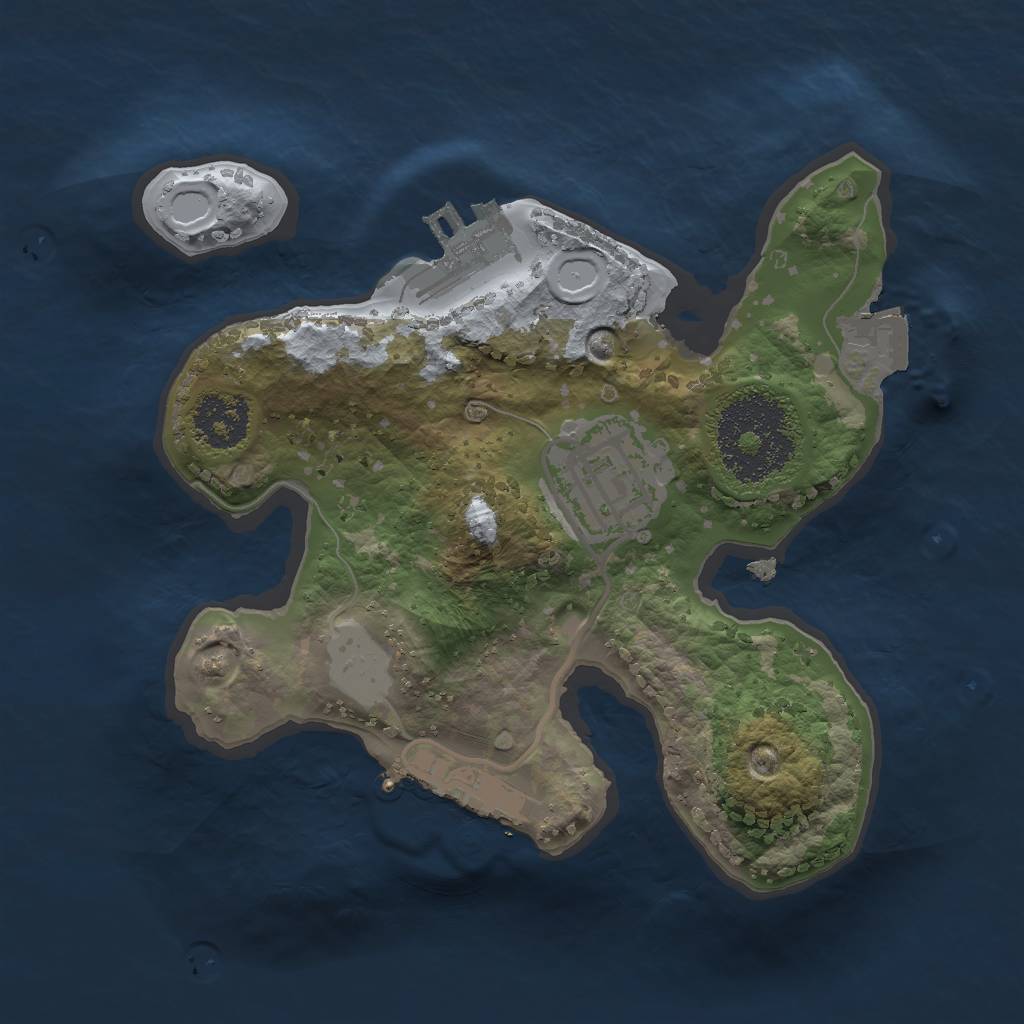 Rust Map: Procedural Map, Size: 1888, Seed: 7898, 6 Monuments