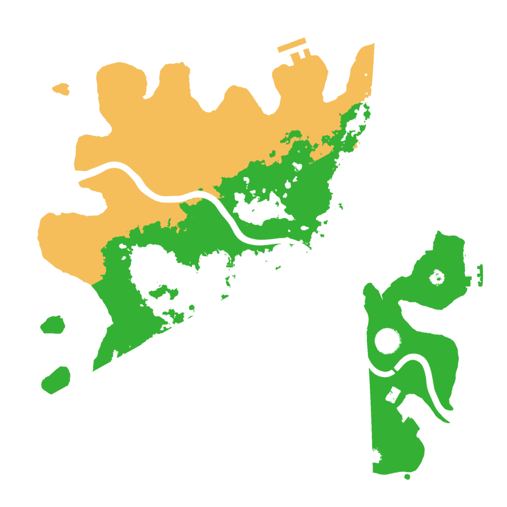 Biome Rust Map: Procedural Map, Size: 3500, Seed: 34179429