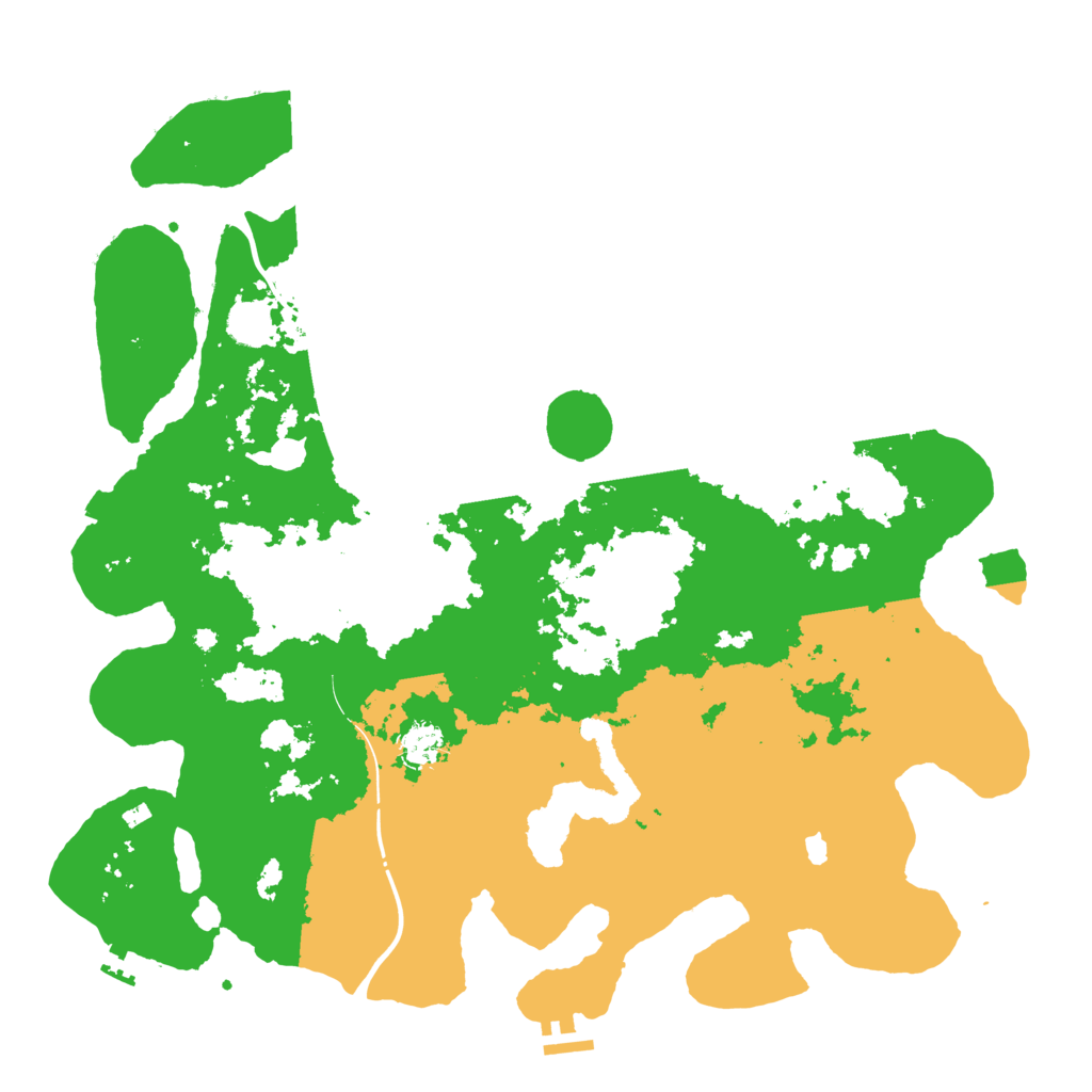 Biome Rust Map: Procedural Map, Size: 4400, Seed: 90931042