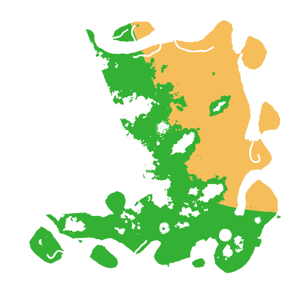 Biome Rust Map: Procedural Map, Size: 4100, Seed: 74337886