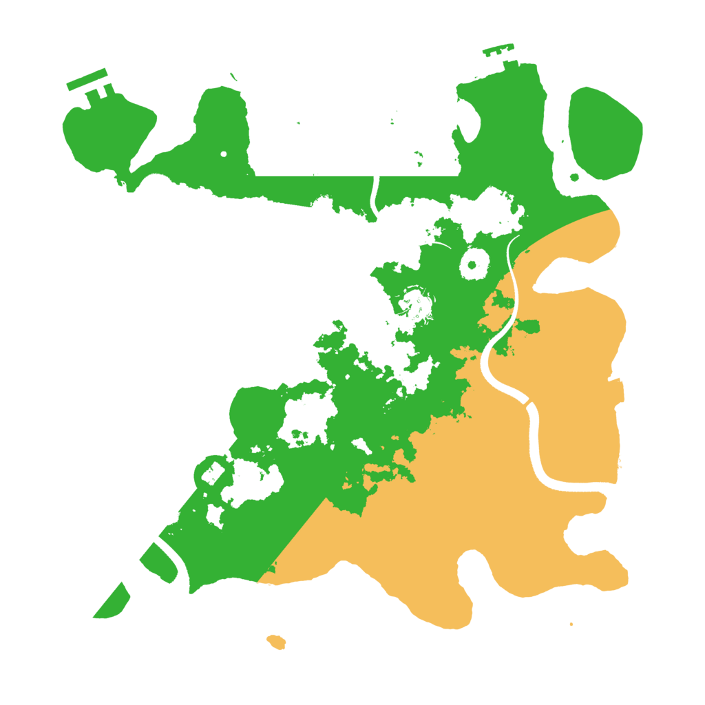 Biome Rust Map: Procedural Map, Size: 3400, Seed: 48289768