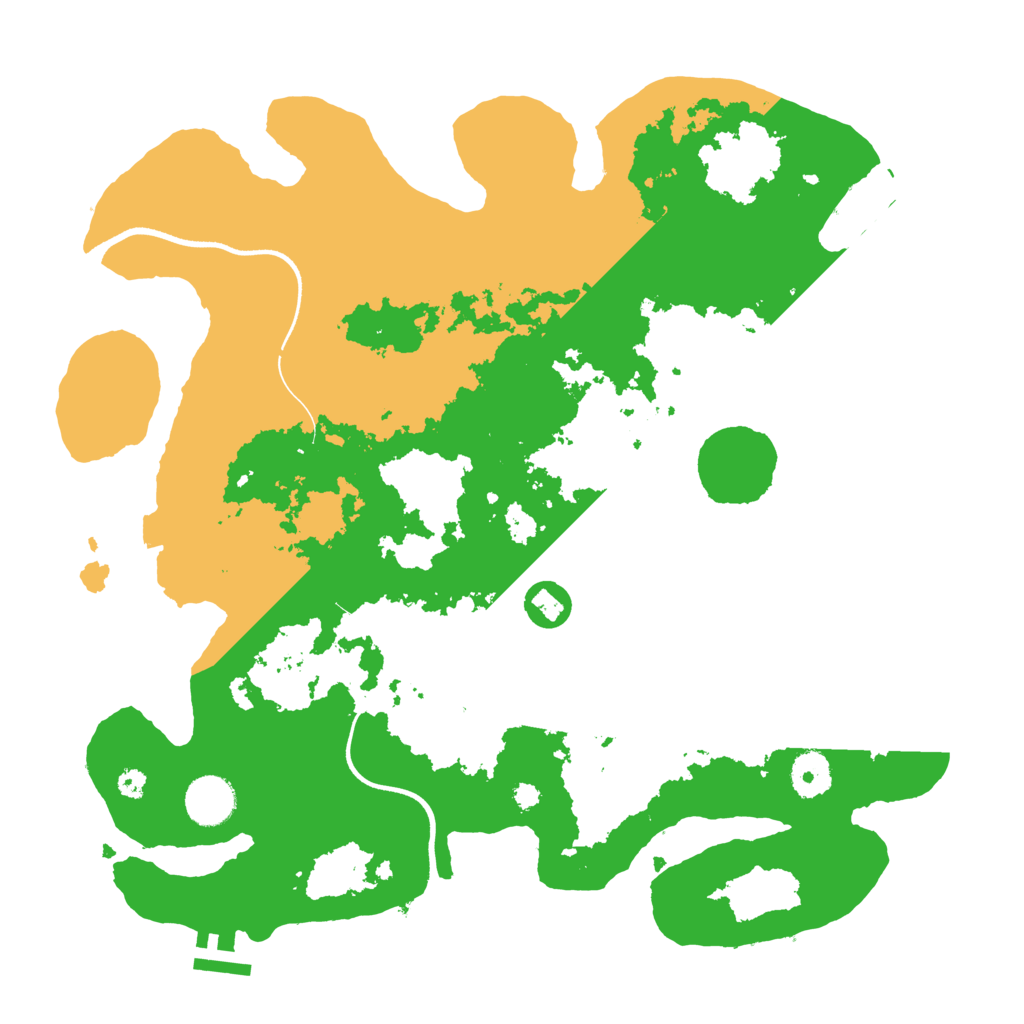 Biome Rust Map: Procedural Map, Size: 3600, Seed: 59955450