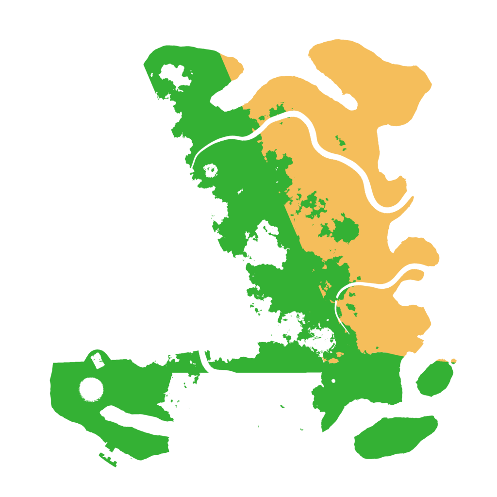 Biome Rust Map: Procedural Map, Size: 3650, Seed: 56423925