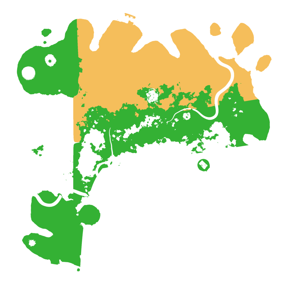 Biome Rust Map: Procedural Map, Size: 3900, Seed: 16260304