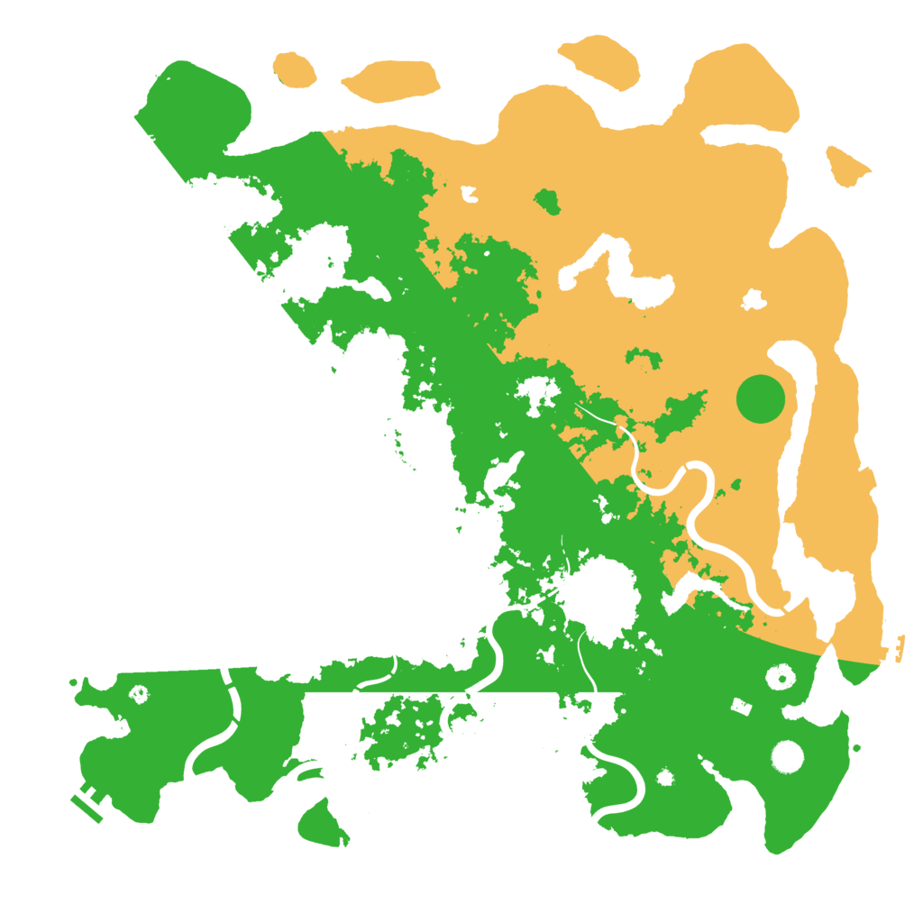 Biome Rust Map: Procedural Map, Size: 5000, Seed: 398915226
