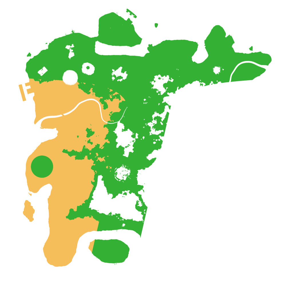 Biome Rust Map: Procedural Map, Size: 3500, Seed: 1075789551