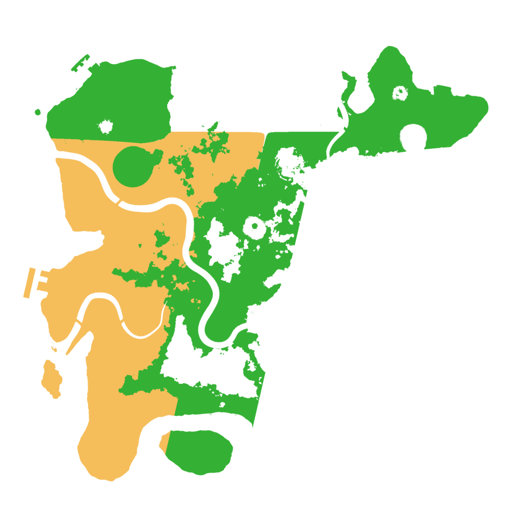 Biome Rust Map: Procedural Map, Size: 3500, Seed: 1075789551