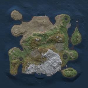 Thumbnail Rust Map: Procedural Map, Size: 2500, Seed: 365, 9 Monuments