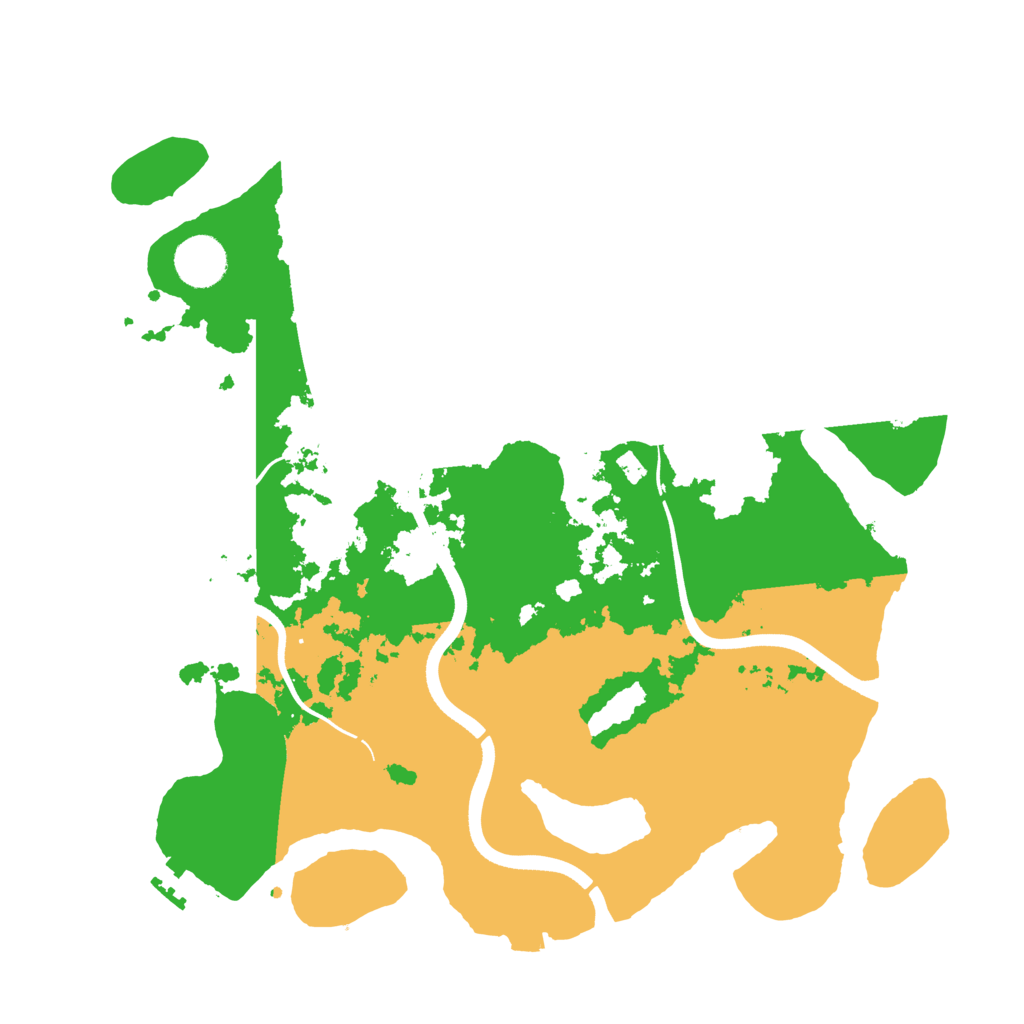 Biome Rust Map: Procedural Map, Size: 3600, Seed: 11710