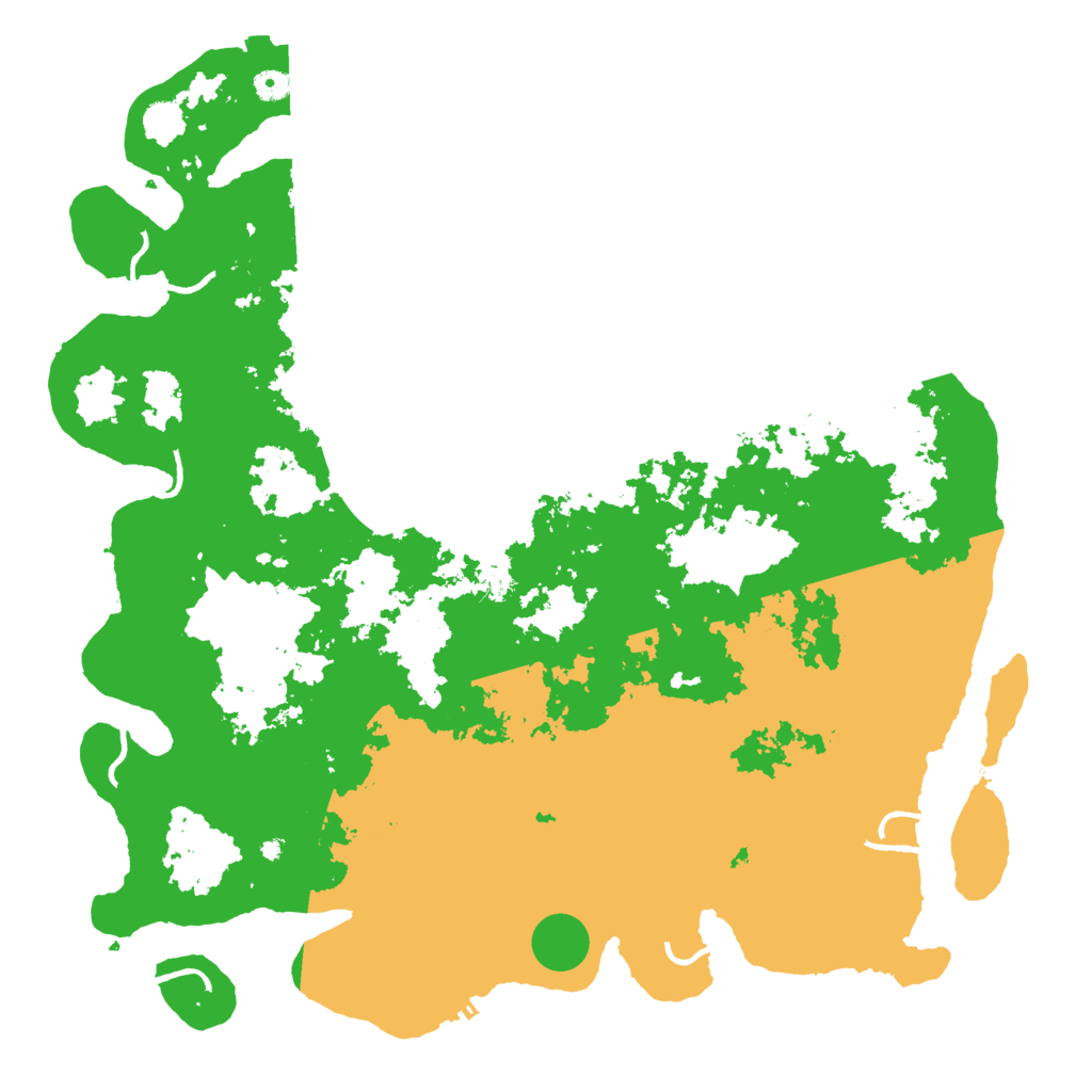 Biome Rust Map: Procedural Map, Size: 5000, Seed: 665958