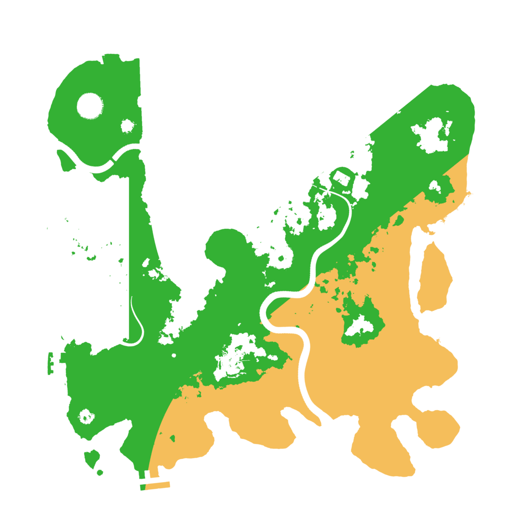 Biome Rust Map: Procedural Map, Size: 3500, Seed: 13652805
