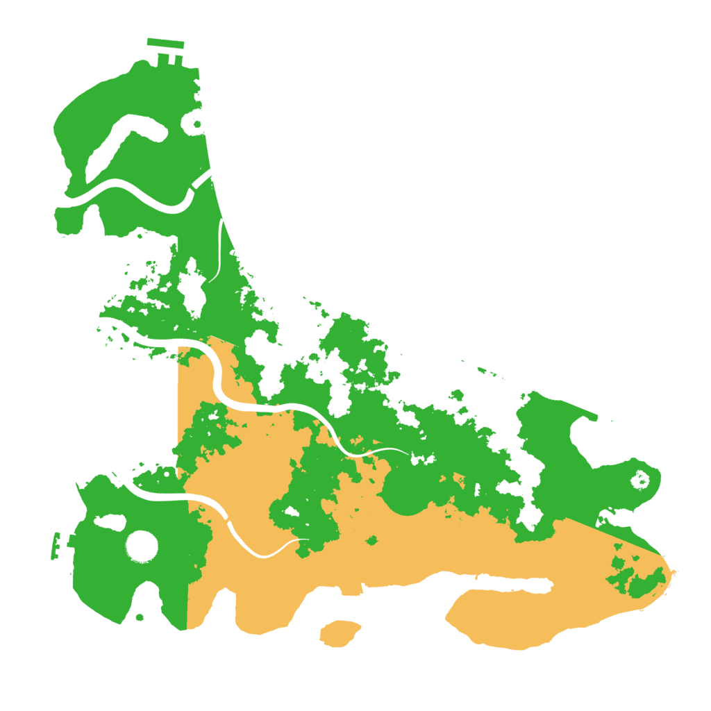Biome Rust Map: Procedural Map, Size: 3900, Seed: 63910333