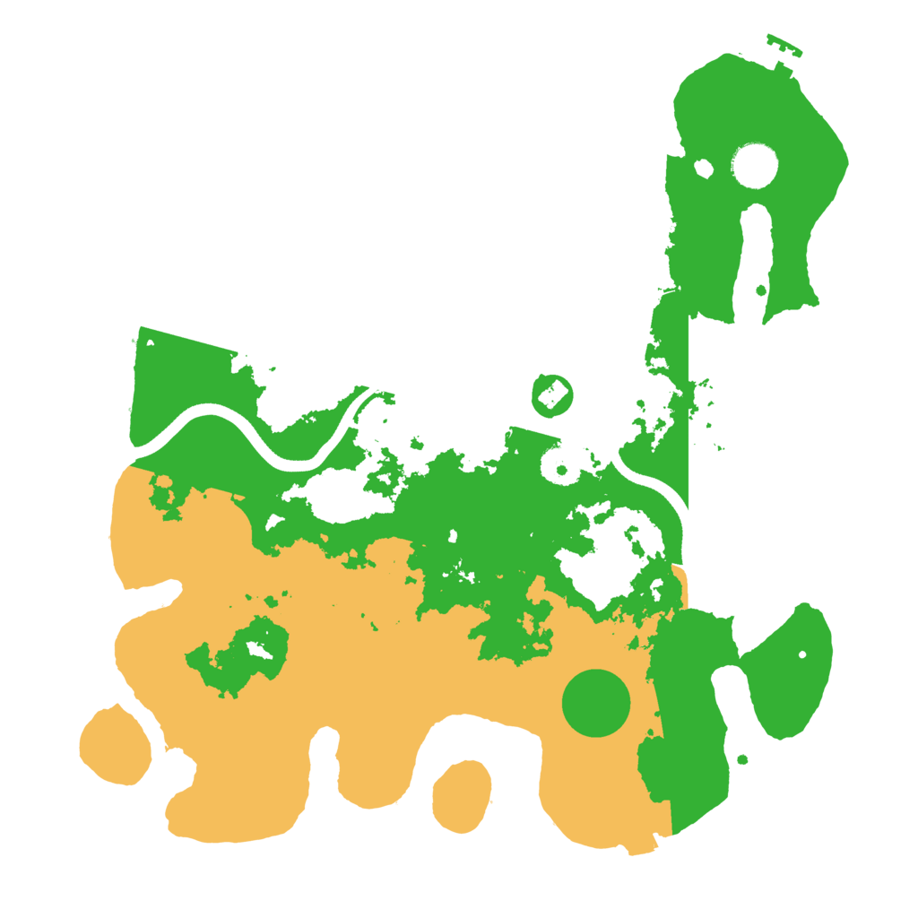 Biome Rust Map: Procedural Map, Size: 3550, Seed: 80777264
