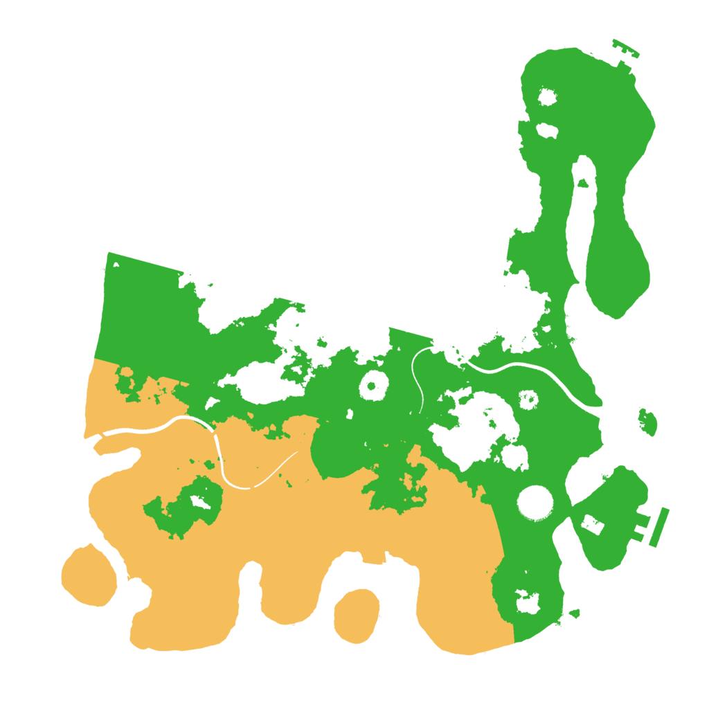 Biome Rust Map: Procedural Map, Size: 3550, Seed: 80777264