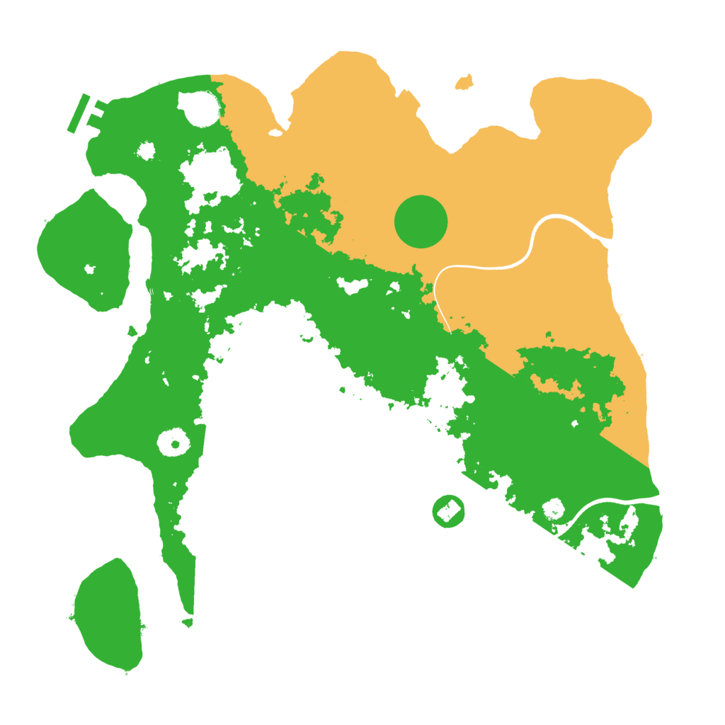 Biome Rust Map: Procedural Map, Size: 3600, Seed: 46894412