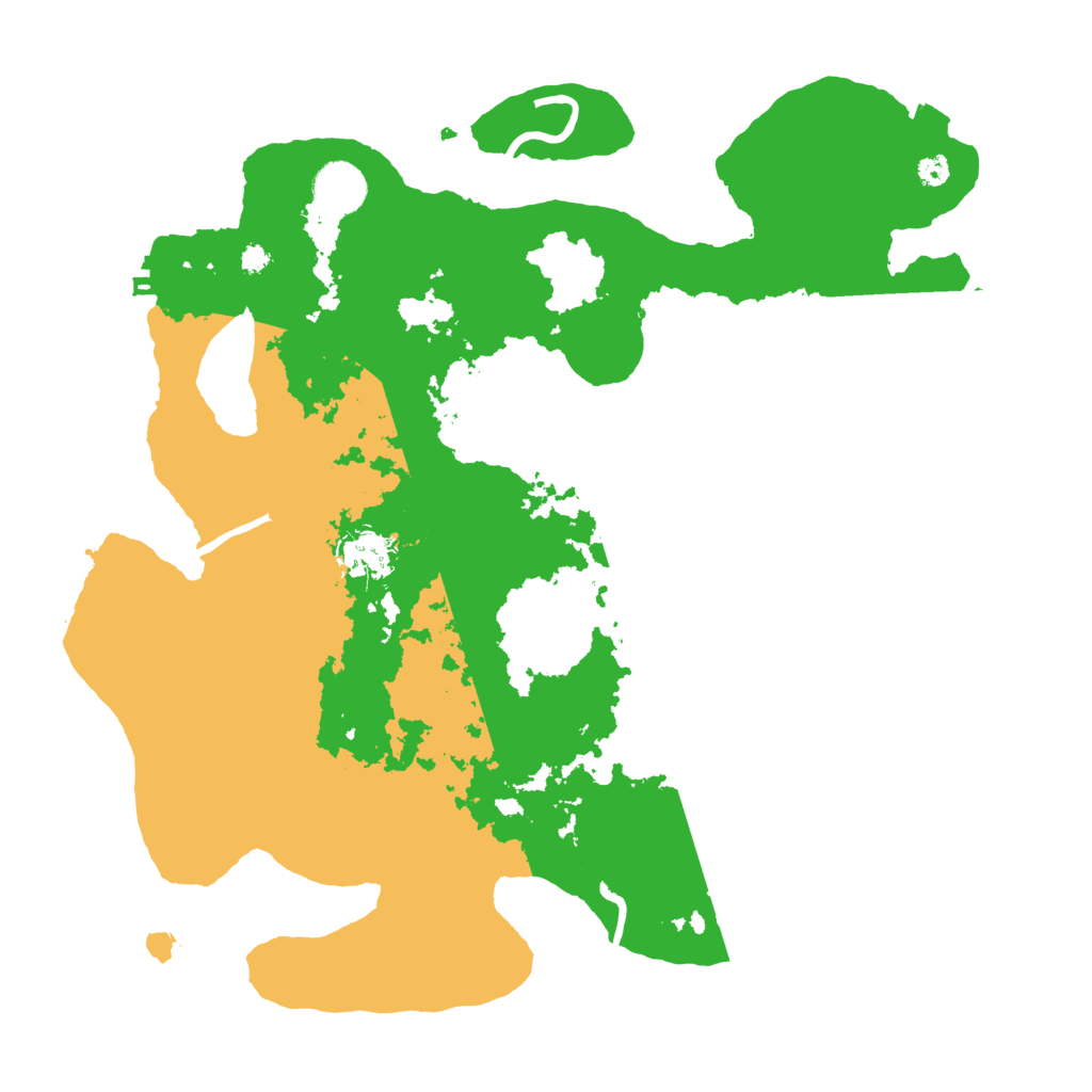 Biome Rust Map: Procedural Map, Size: 3600, Seed: 64796462