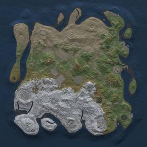 Thumbnail Rust Map: Procedural Map, Size: 4000, Seed: 84152412, 18 Monuments