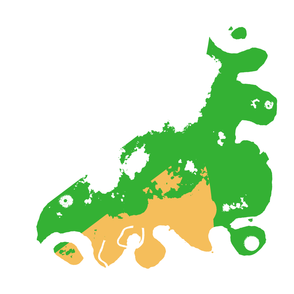 Biome Rust Map: Procedural Map, Size: 3500, Seed: 15100