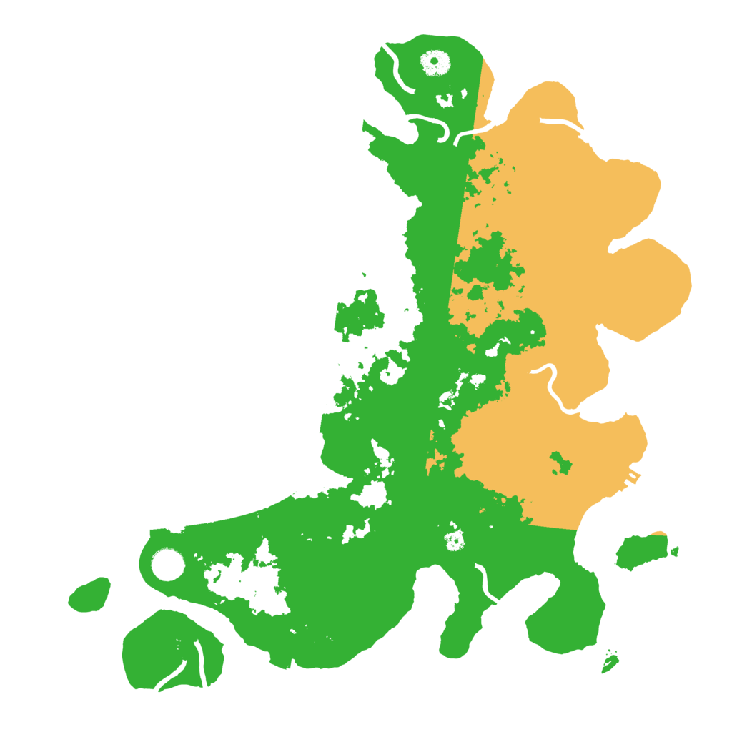 Biome Rust Map: Procedural Map, Size: 3950, Seed: 14583533