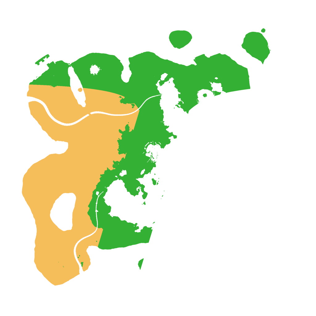 Biome Rust Map: Procedural Map, Size: 3000, Seed: 22248