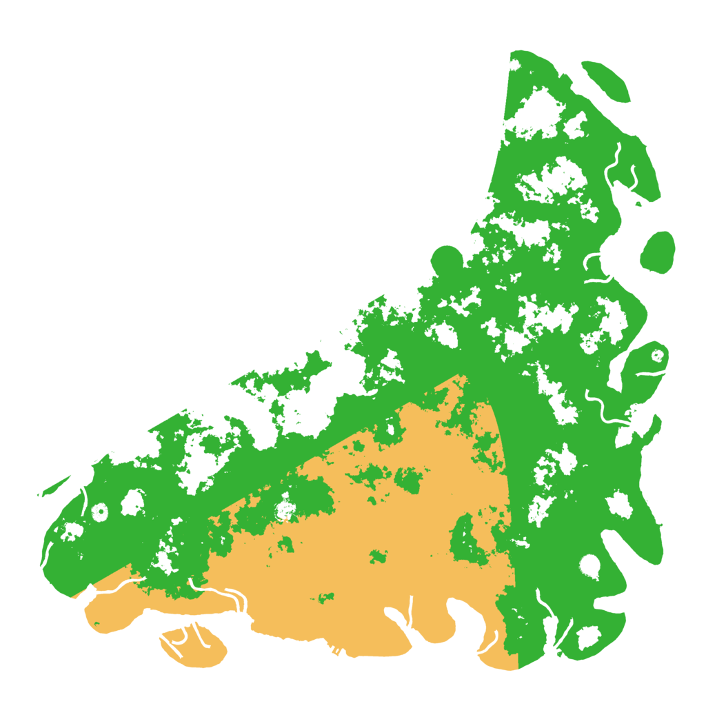 Biome Rust Map: Procedural Map, Size: 6000, Seed: 110416099