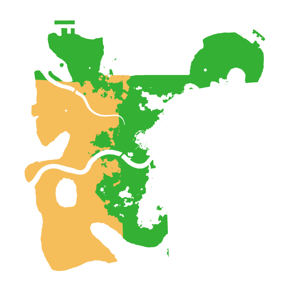 Biome Rust Map: Procedural Map, Size: 3000, Seed: 29361