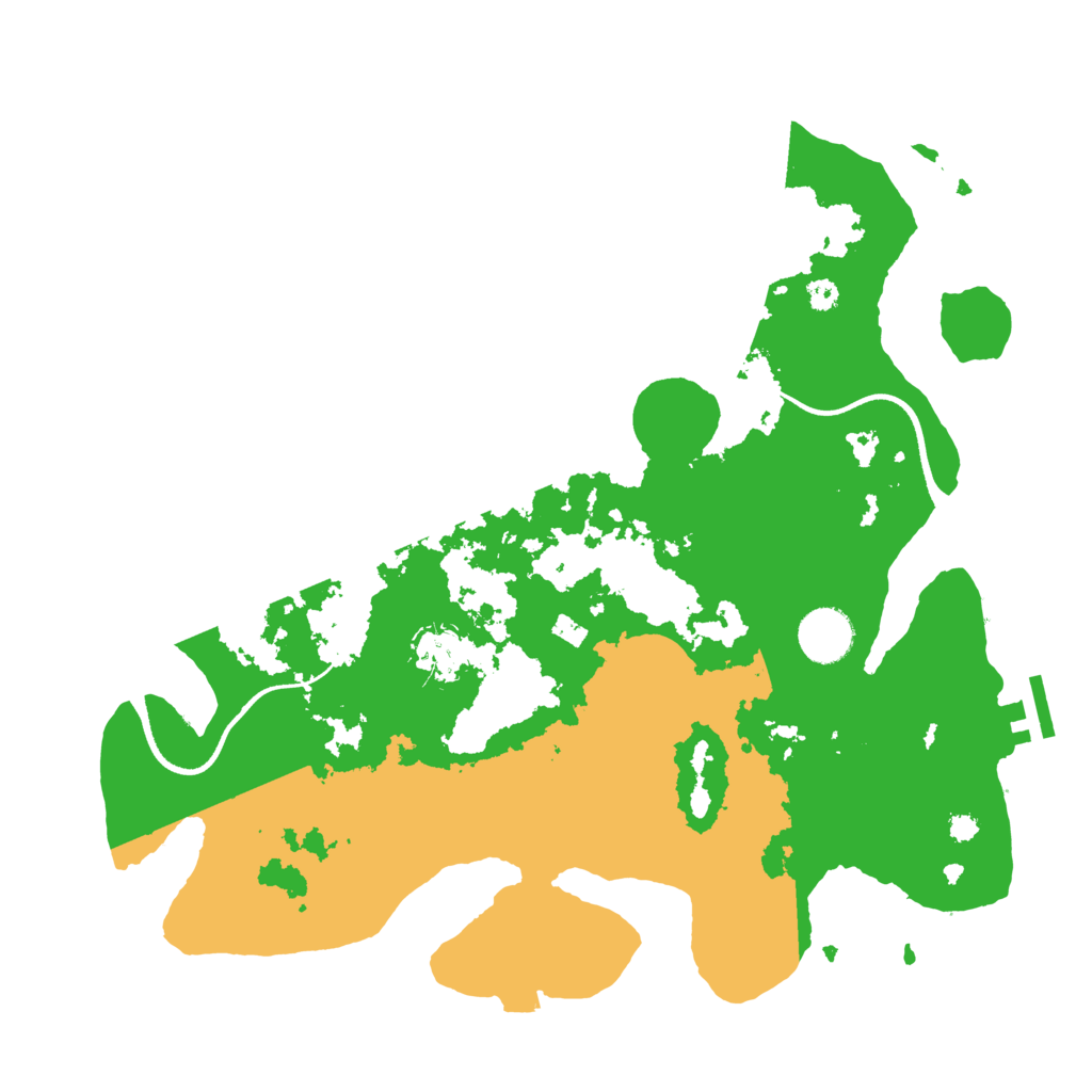 Biome Rust Map: Procedural Map, Size: 3500, Seed: 205310864