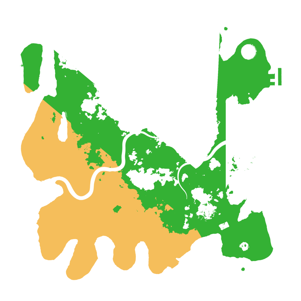 Biome Rust Map: Procedural Map, Size: 3500, Seed: 637334191