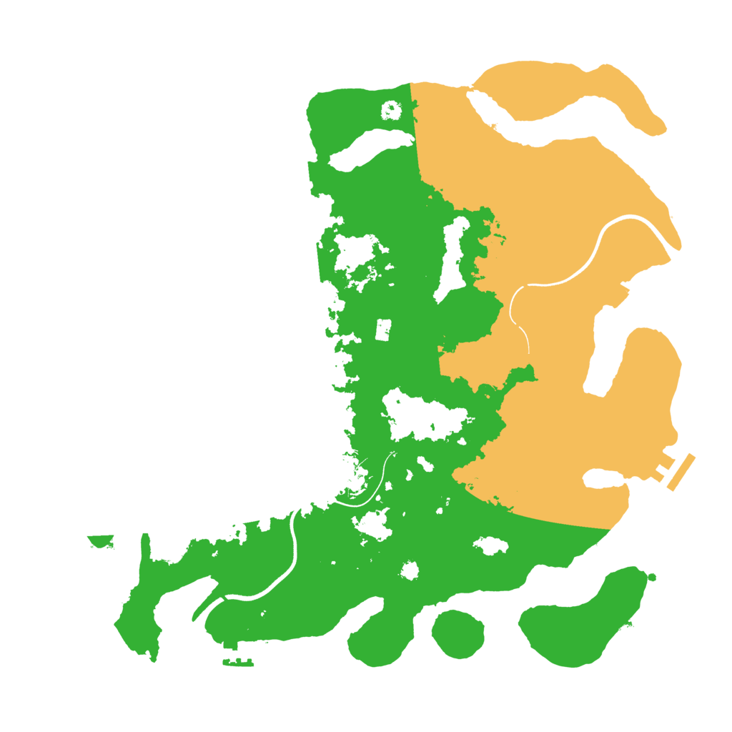 Biome Rust Map: Procedural Map, Size: 3600, Seed: 1374395664