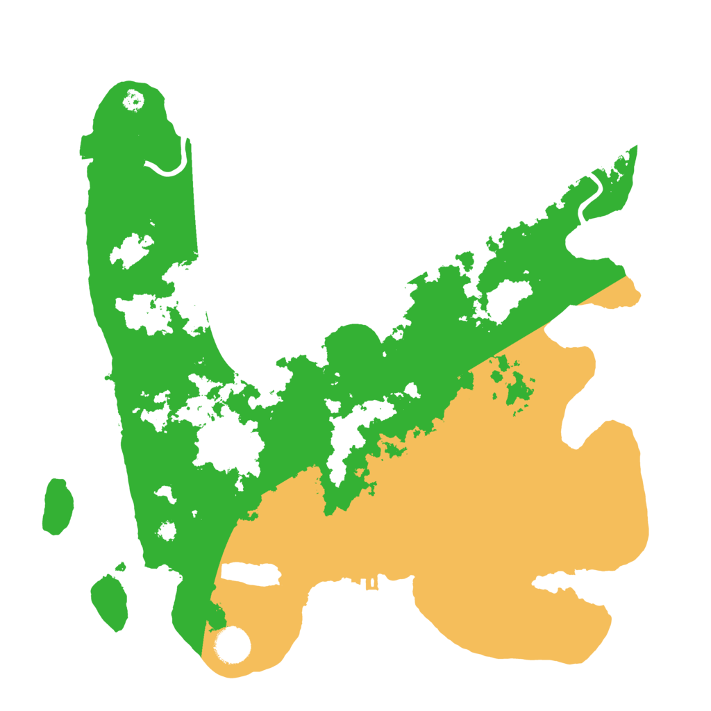 Biome Rust Map: Procedural Map, Size: 3500, Seed: 17293