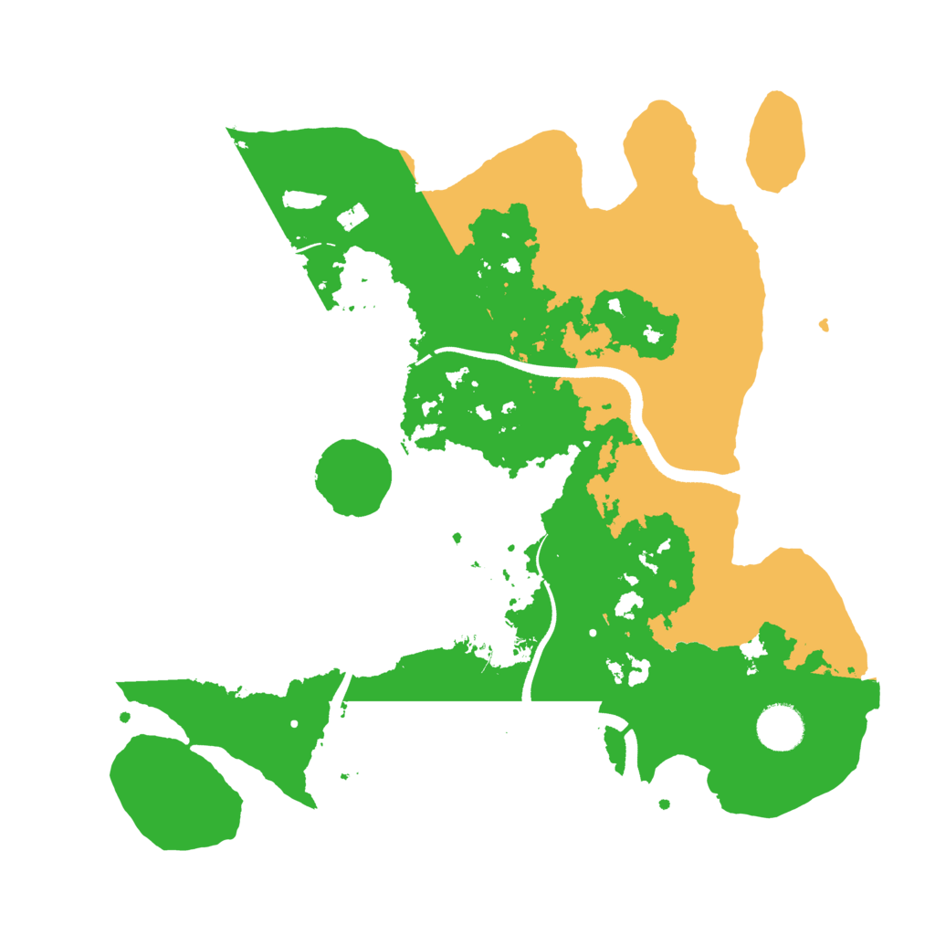 Biome Rust Map: Procedural Map, Size: 3500, Seed: 50001