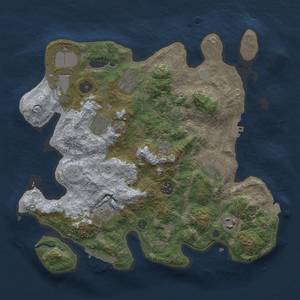 Thumbnail Rust Map: Procedural Map, Size: 3500, Seed: 50001, 16 Monuments