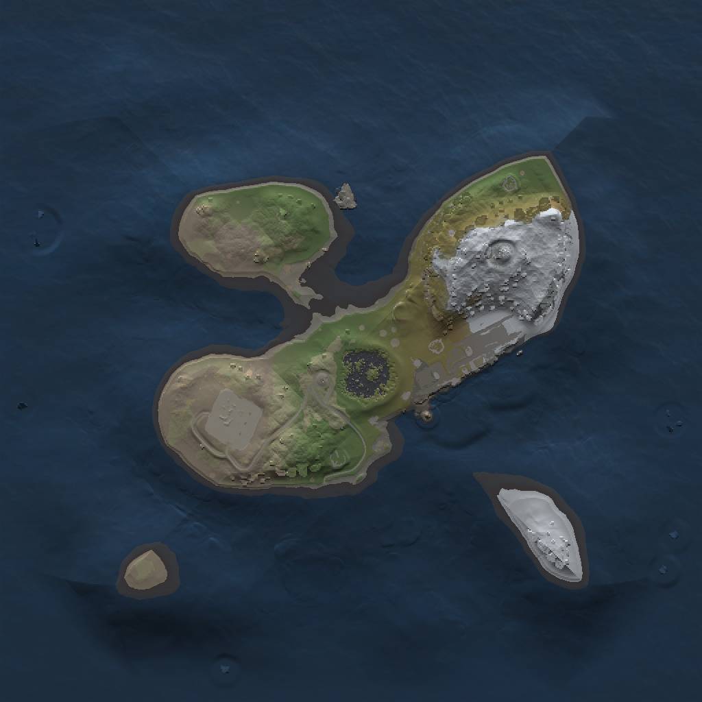 Rust Map: Procedural Map, Size: 1500, Seed: 394839238, 4 Monuments