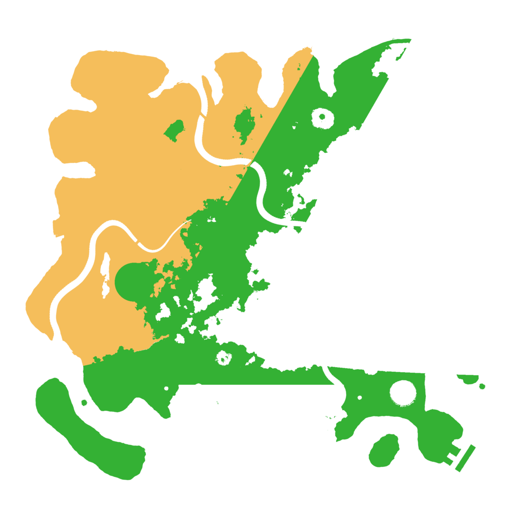 Biome Rust Map: Procedural Map, Size: 3500, Seed: 13375