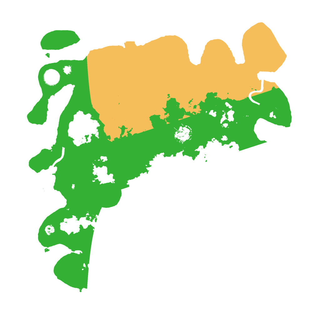 Biome Rust Map: Procedural Map, Size: 3500, Seed: 64224264