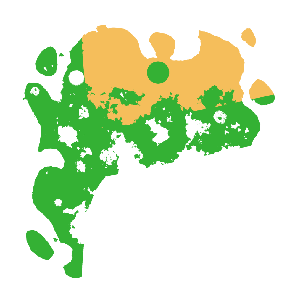 Biome Rust Map: Procedural Map, Size: 3600, Seed: 81277464
