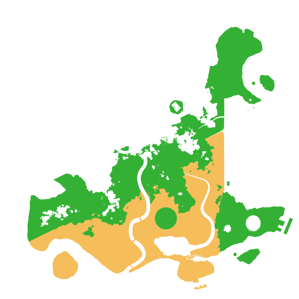 Biome Rust Map: Procedural Map, Size: 3600, Seed: 40320695