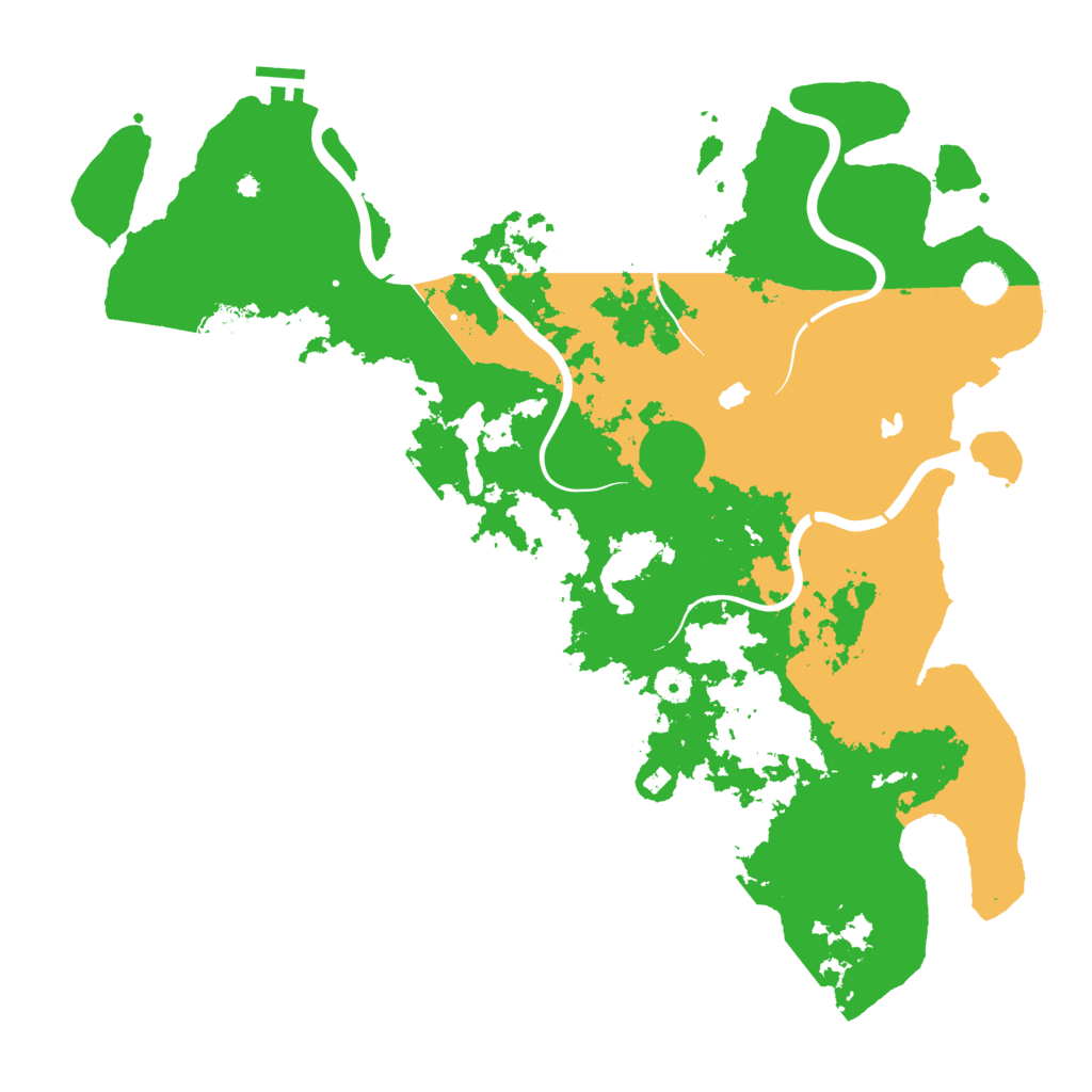 Biome Rust Map: Procedural Map, Size: 4500, Seed: 5830