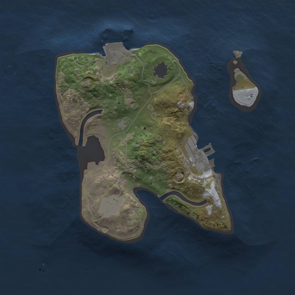 Rust Map: Procedural Map, Size: 1700, Seed: 77712189, 4 Monuments