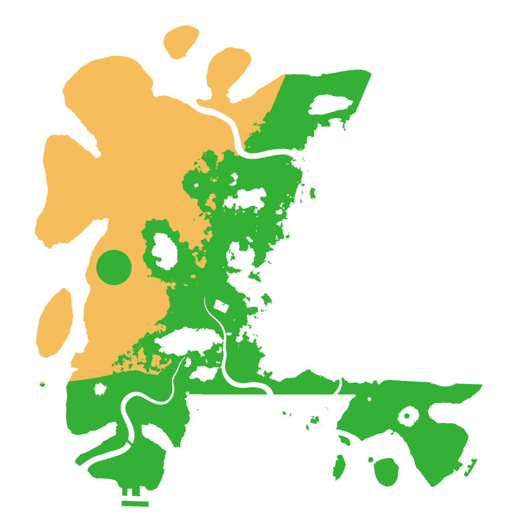 Biome Rust Map: Procedural Map, Size: 3950, Seed: 22868217