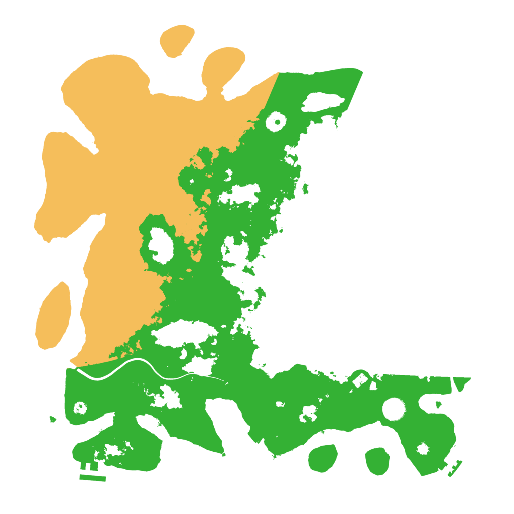Biome Rust Map: Procedural Map, Size: 3950, Seed: 22868217