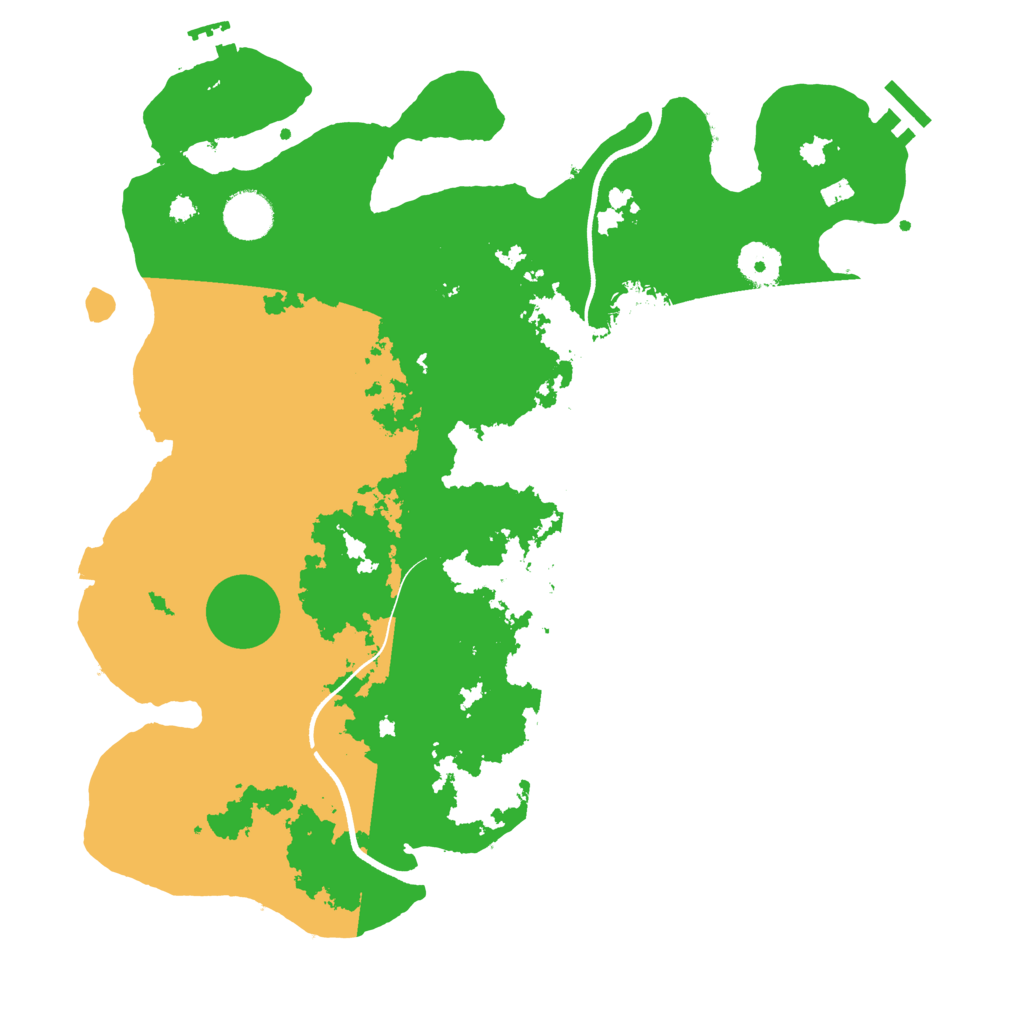 Biome Rust Map: Procedural Map, Size: 3650, Seed: 73329007