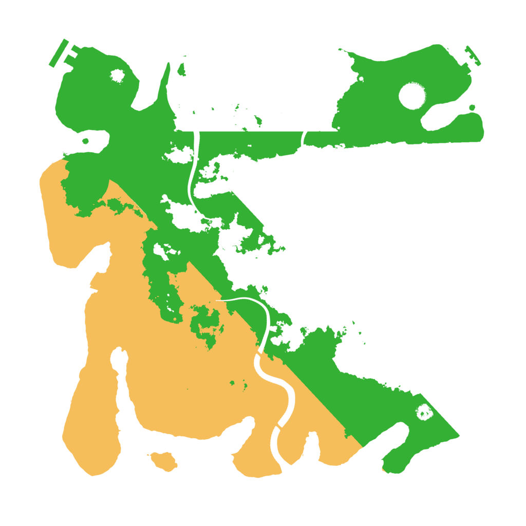 Biome Rust Map: Procedural Map, Size: 3500, Seed: 1500263411